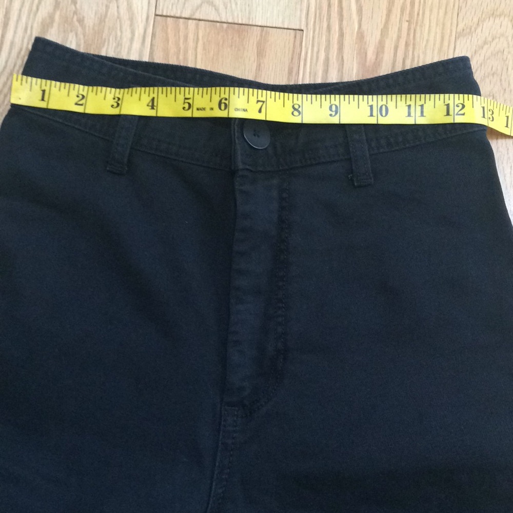 Zara SZ 4, black high rise wide leg jeans. - Picture 6 of 10